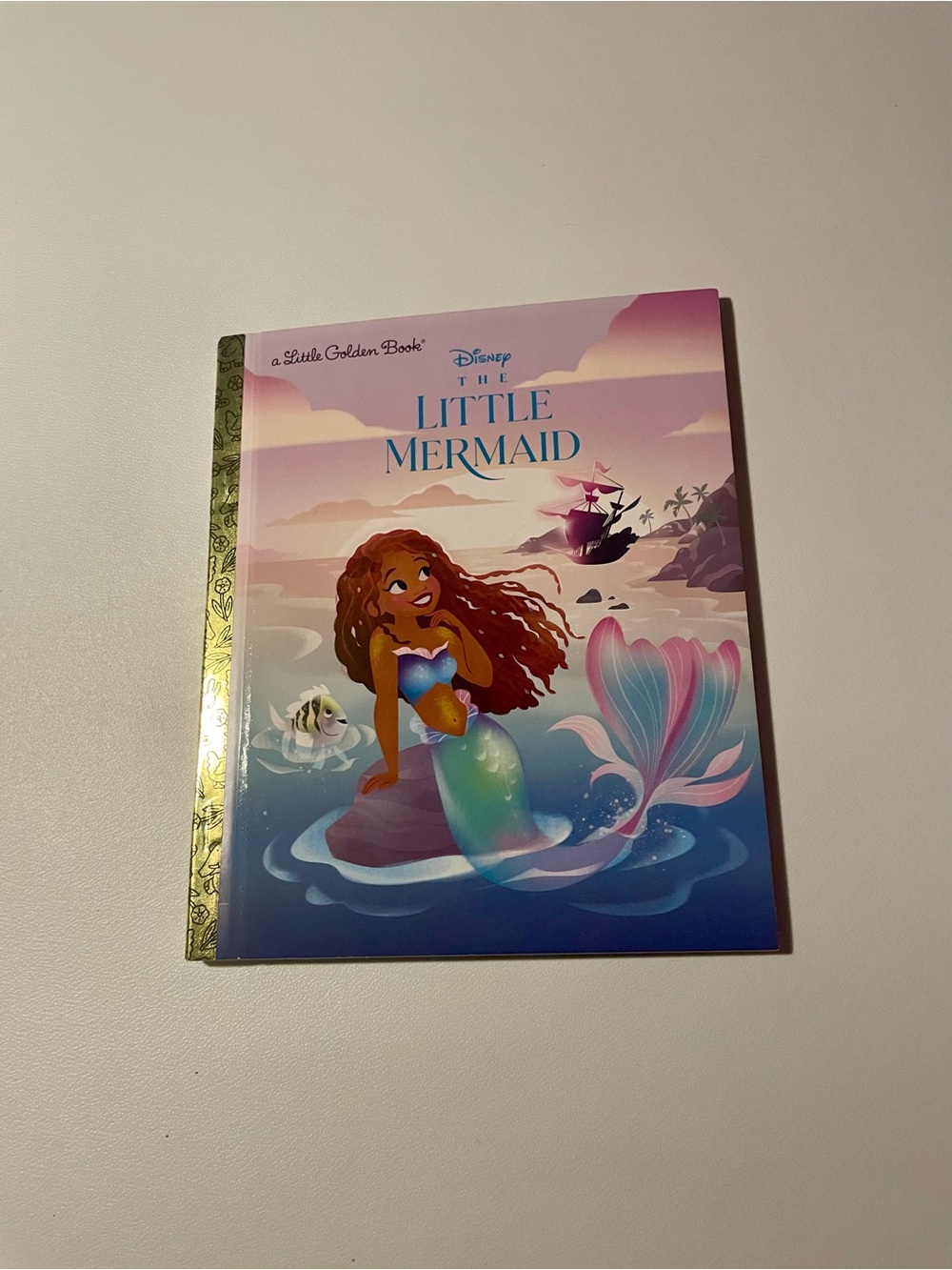 Disney Little Mermaid Little Golden Book - Pink & Blue Cover NWT Collectible